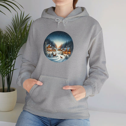 Magical Snowy Night - Hooded Sweatshirt