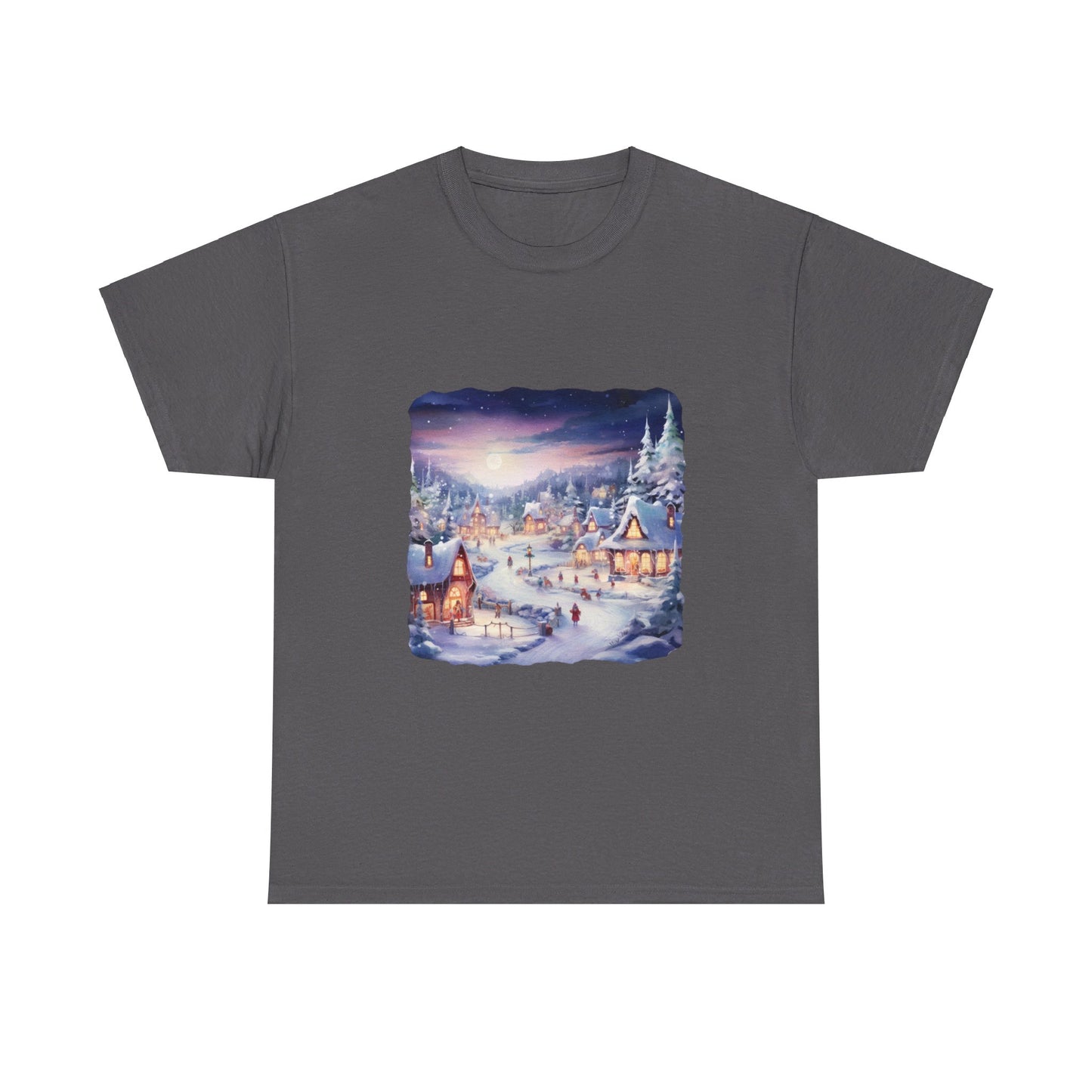 Snowy Christmas Village 3 - T-Shirt