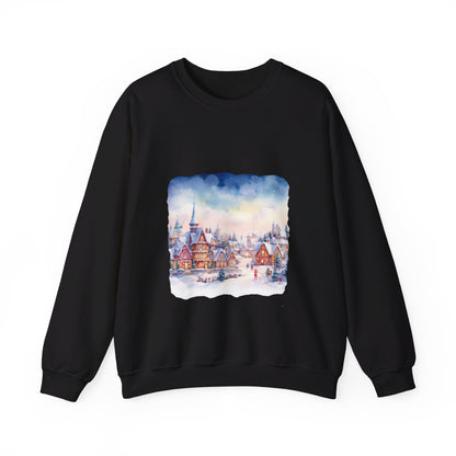 Snowy Christmas Village 7 - Sweatshirt