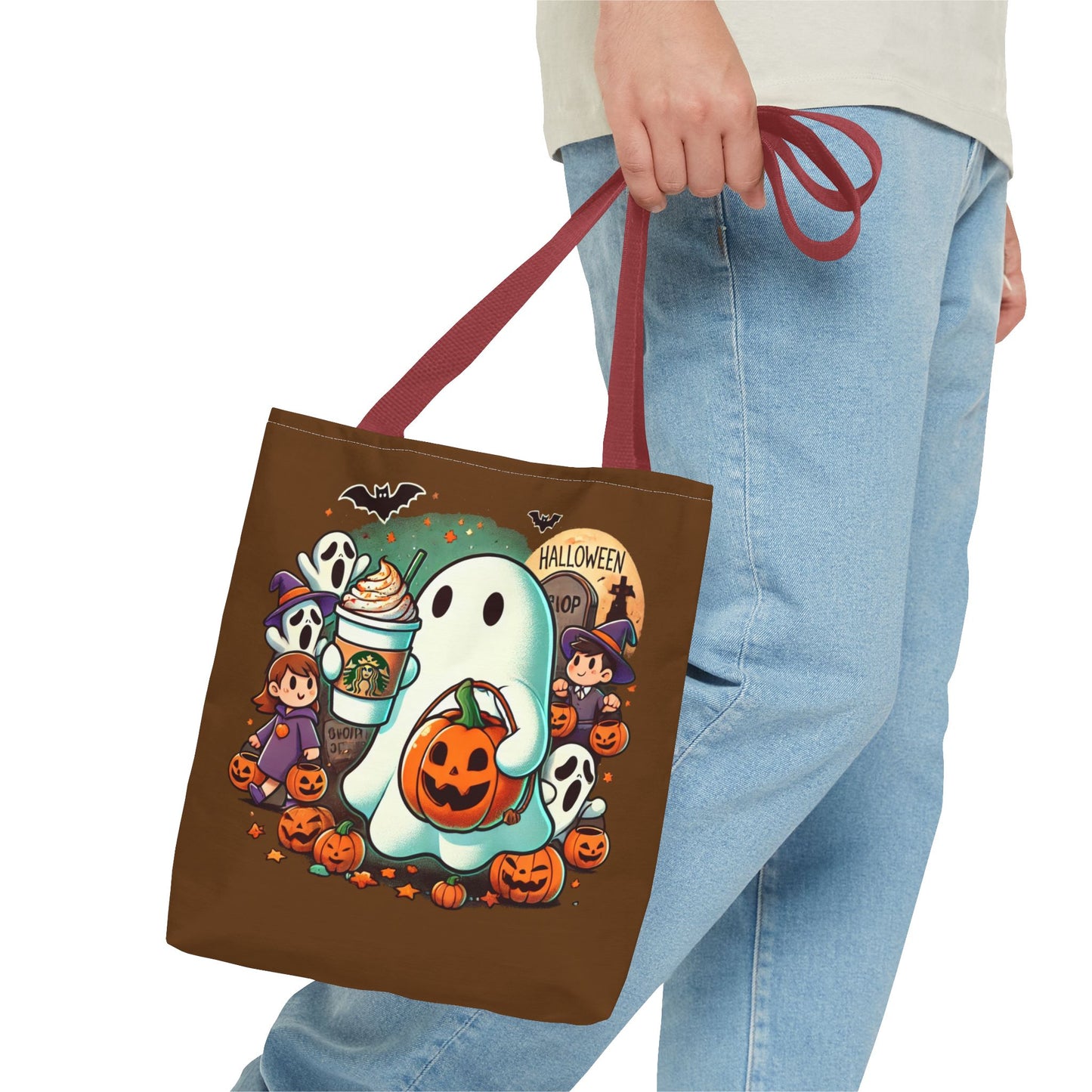 Ghost trick or treating - Tote Bag