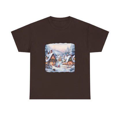 Snowy Christmas Village 6 - T-Shirt