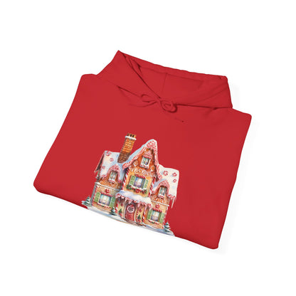 Snowy Christmas Village 14 - Hooded Sweatshirt