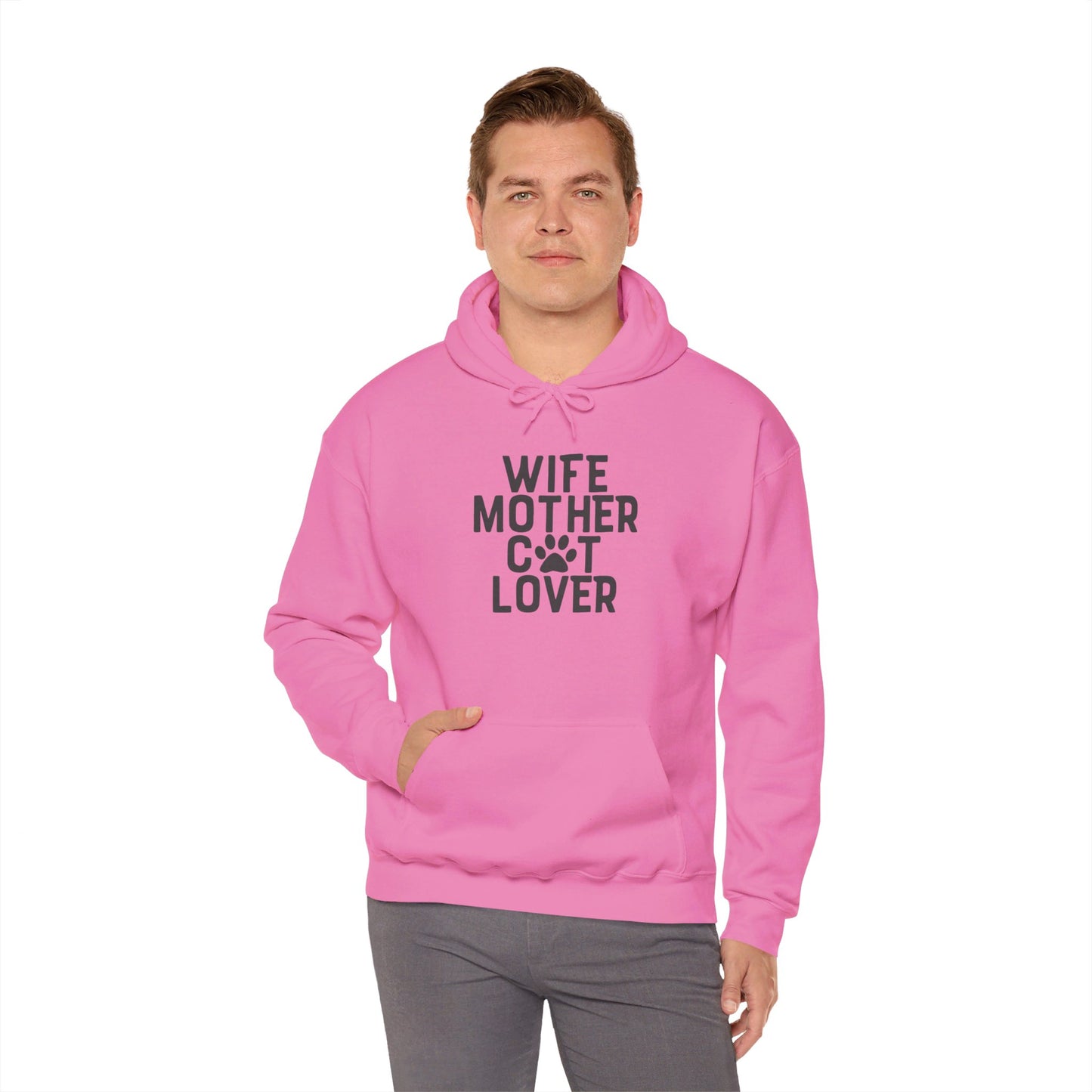 Wife Mother Cat Lover, Pure Joy - Hooded Sweatshirt