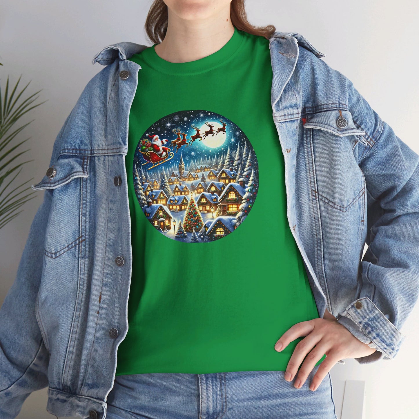 Santa's Snowy Flight - T-Shirt