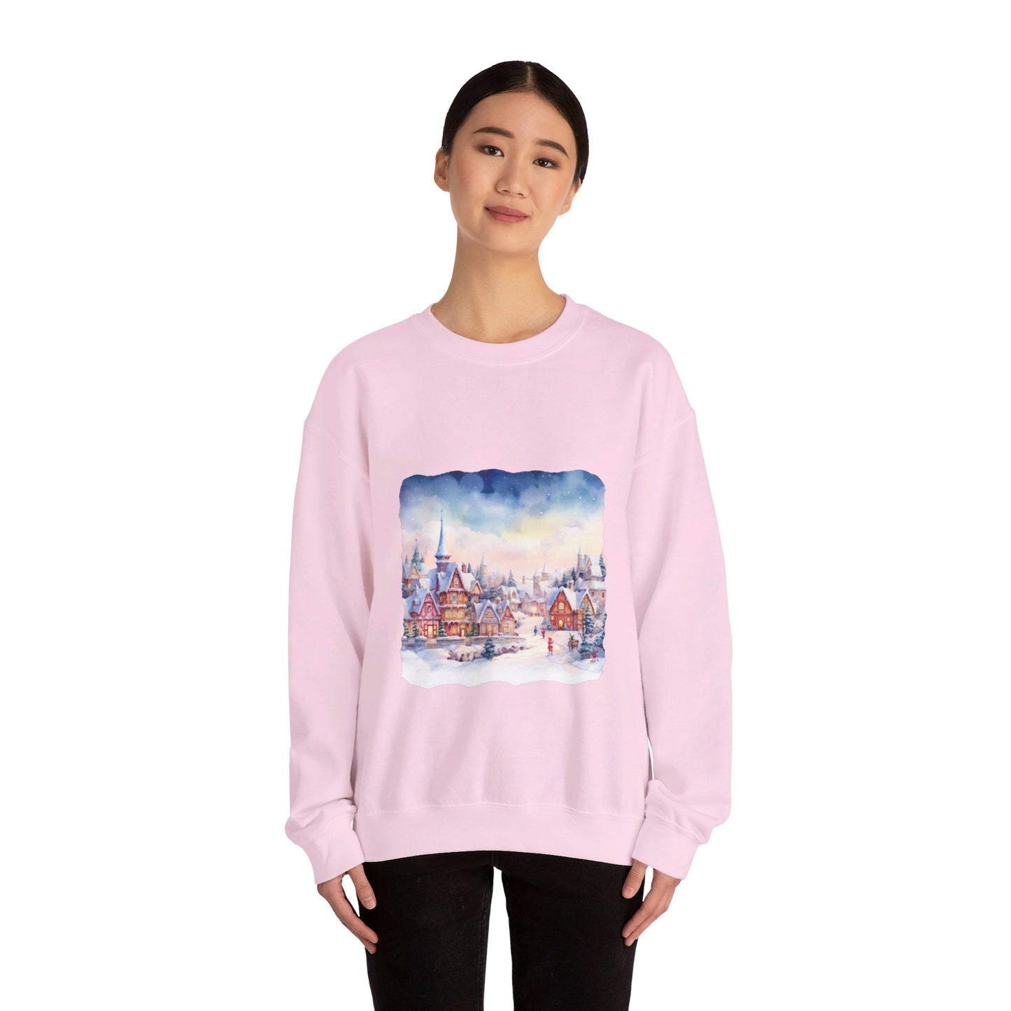 Snowy Christmas Village 7 - Sweatshirt