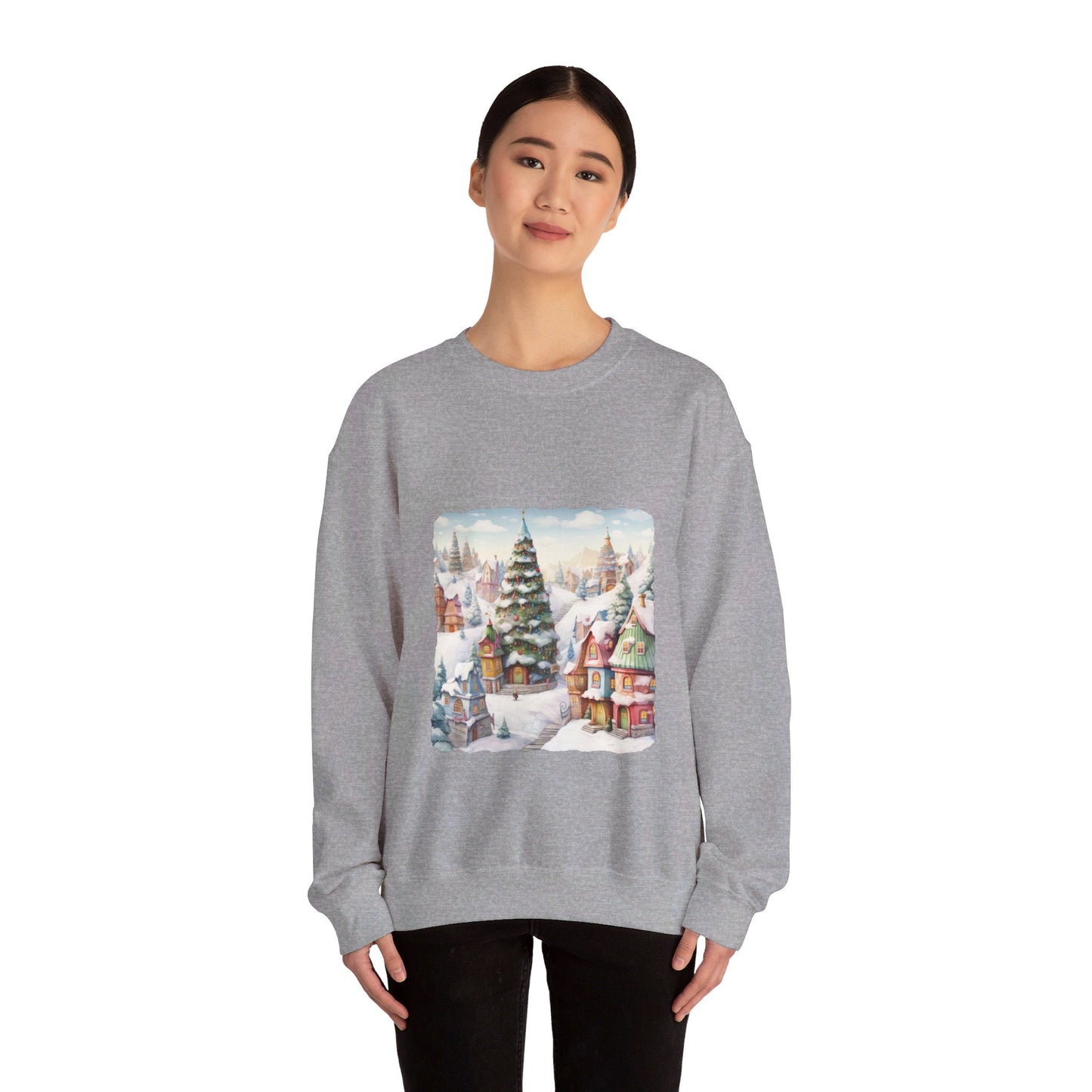 Snowy Christmas Village 16 - Sweatshirt