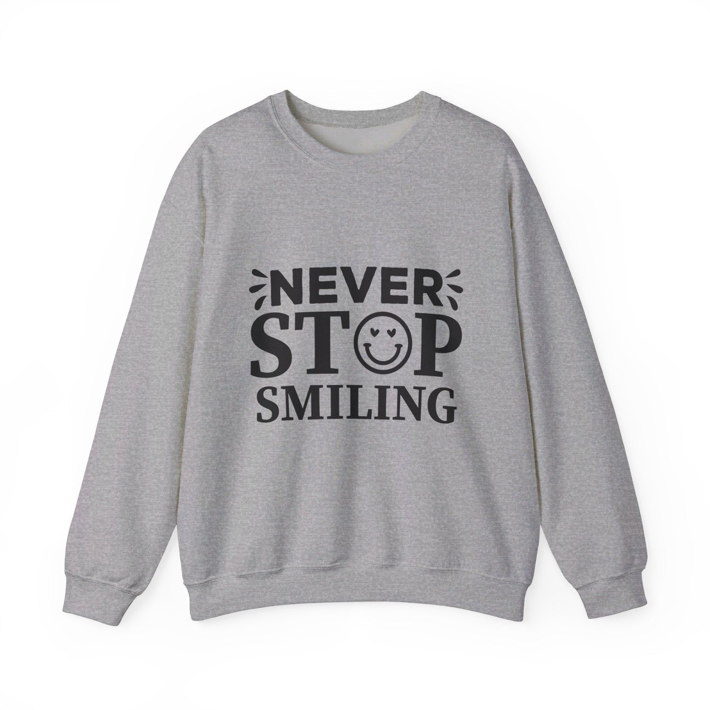 Never Stop Smiling - Crewneck Sweatshirt