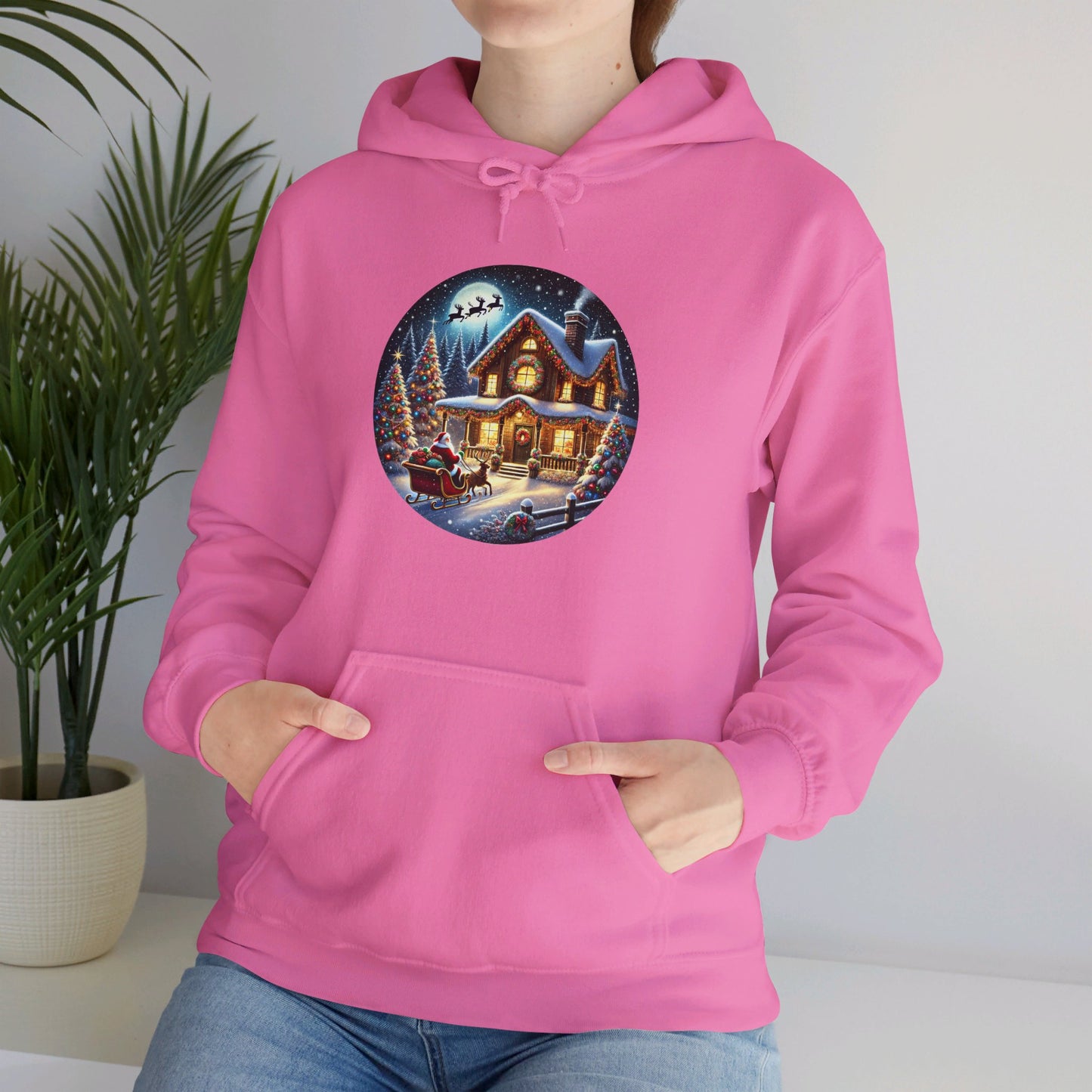 Santa's Joyful Ride - Hooded Sweatshirt