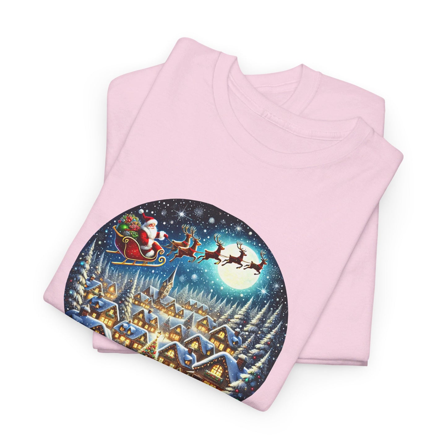 Santa's Snowy Flight - T-Shirt