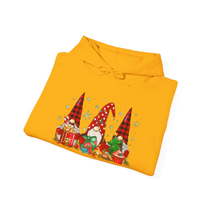 Christmas Gnome Trio - Hooded Sweatshirt