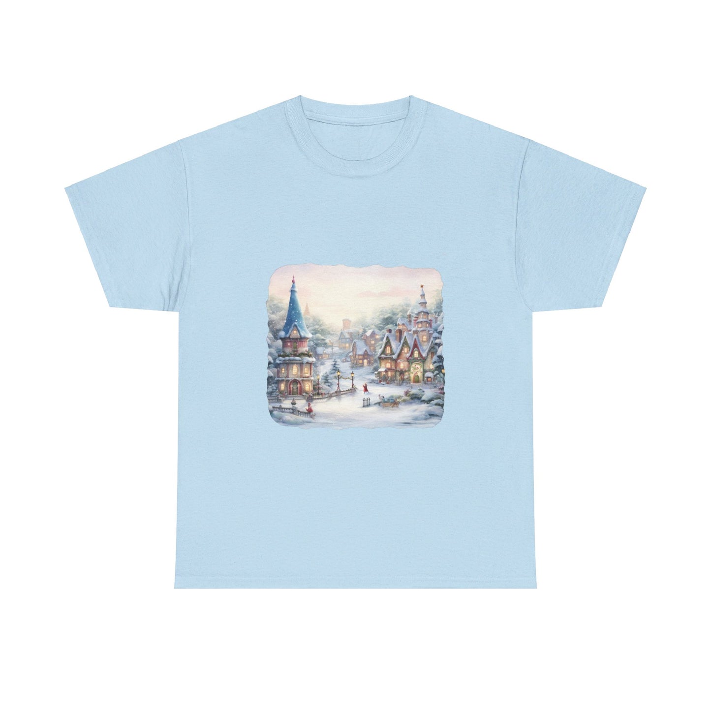 Snowy Christmas Village 2 - T-Shirt