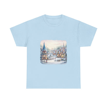 Snowy Christmas Village 2 - T-Shirt