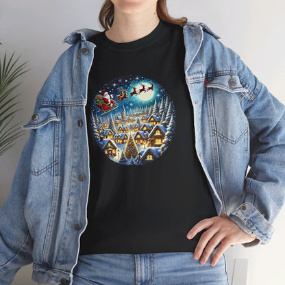 Santa's Snowy Flight - T-Shirt