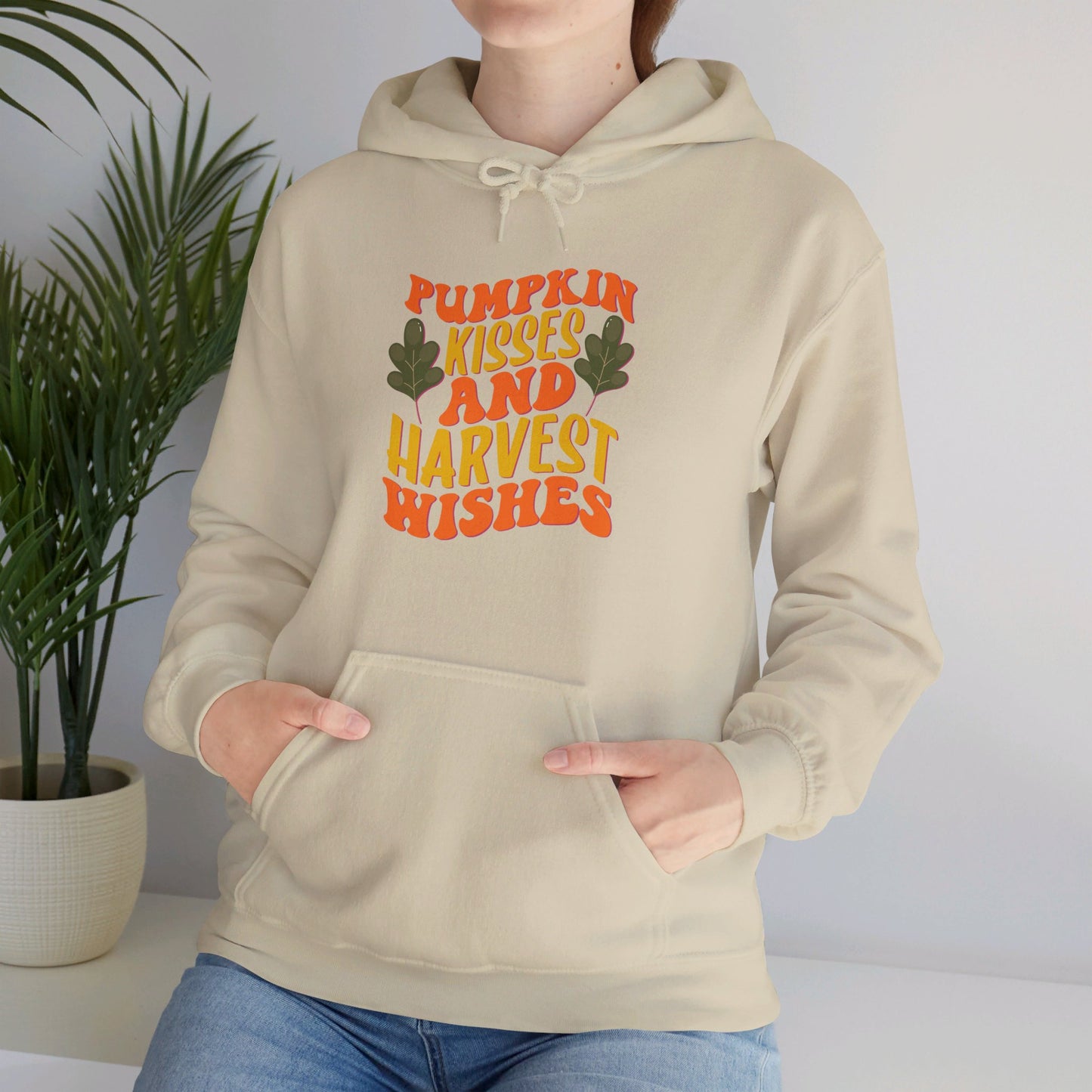 Kisses of Pumpkin, Wishes for Harvest - Hooded Sweatshirt