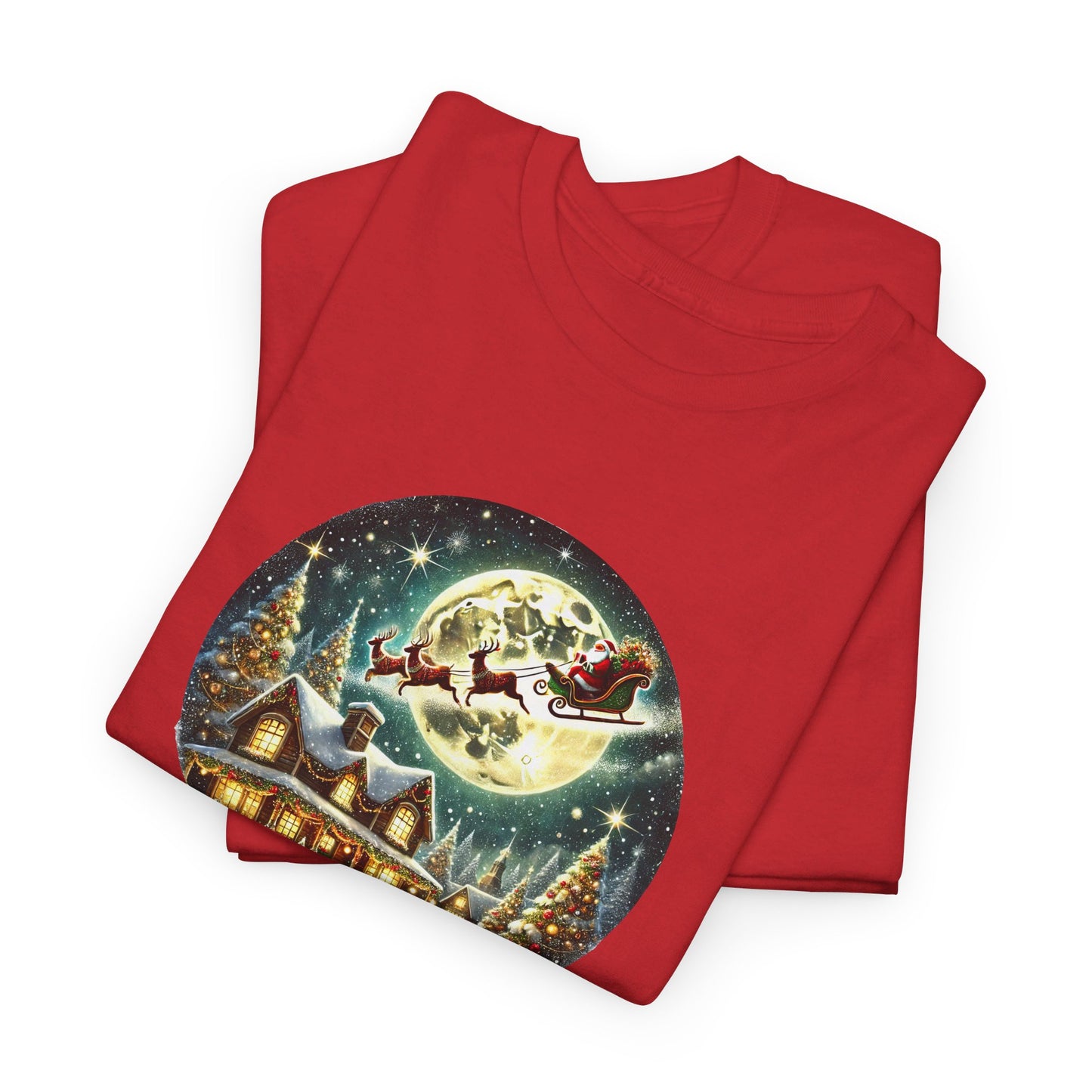 Festive Santa Christmas Village - T-Shirt