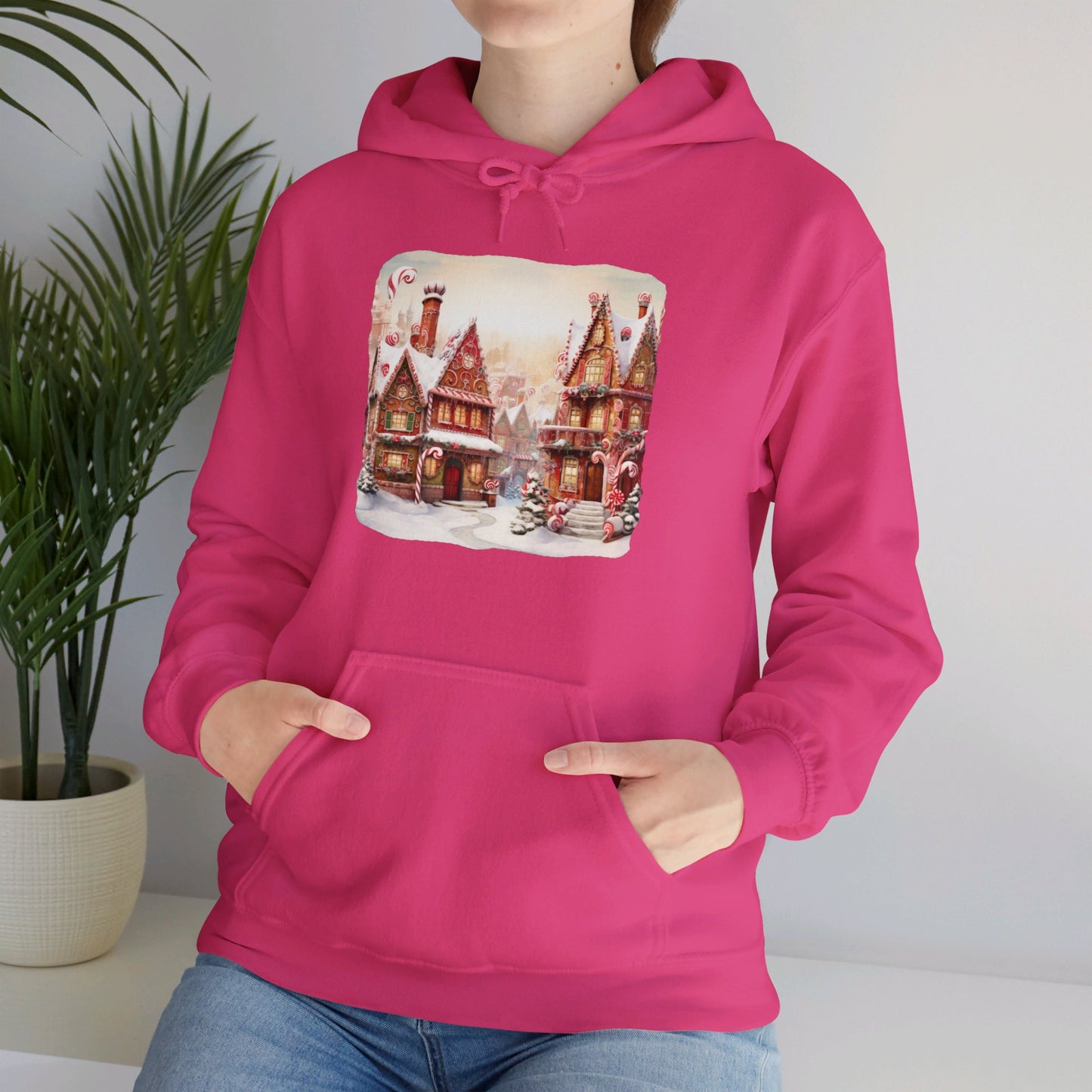 Snowy Christmas Village 11 - Hooded Sweatshirt