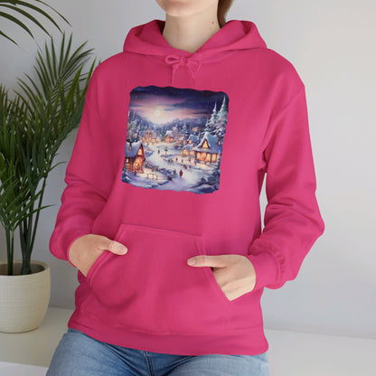 Snowy Christmas Village 3 - Hooded Sweatshirt