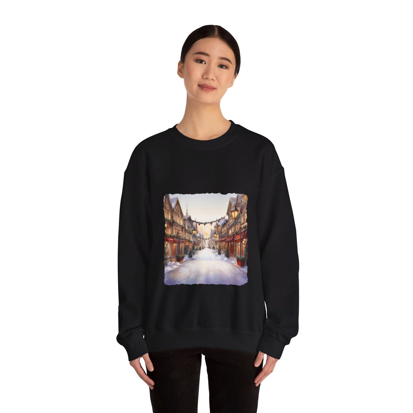 Snowy Christmas Village 9 - Sweatshirt