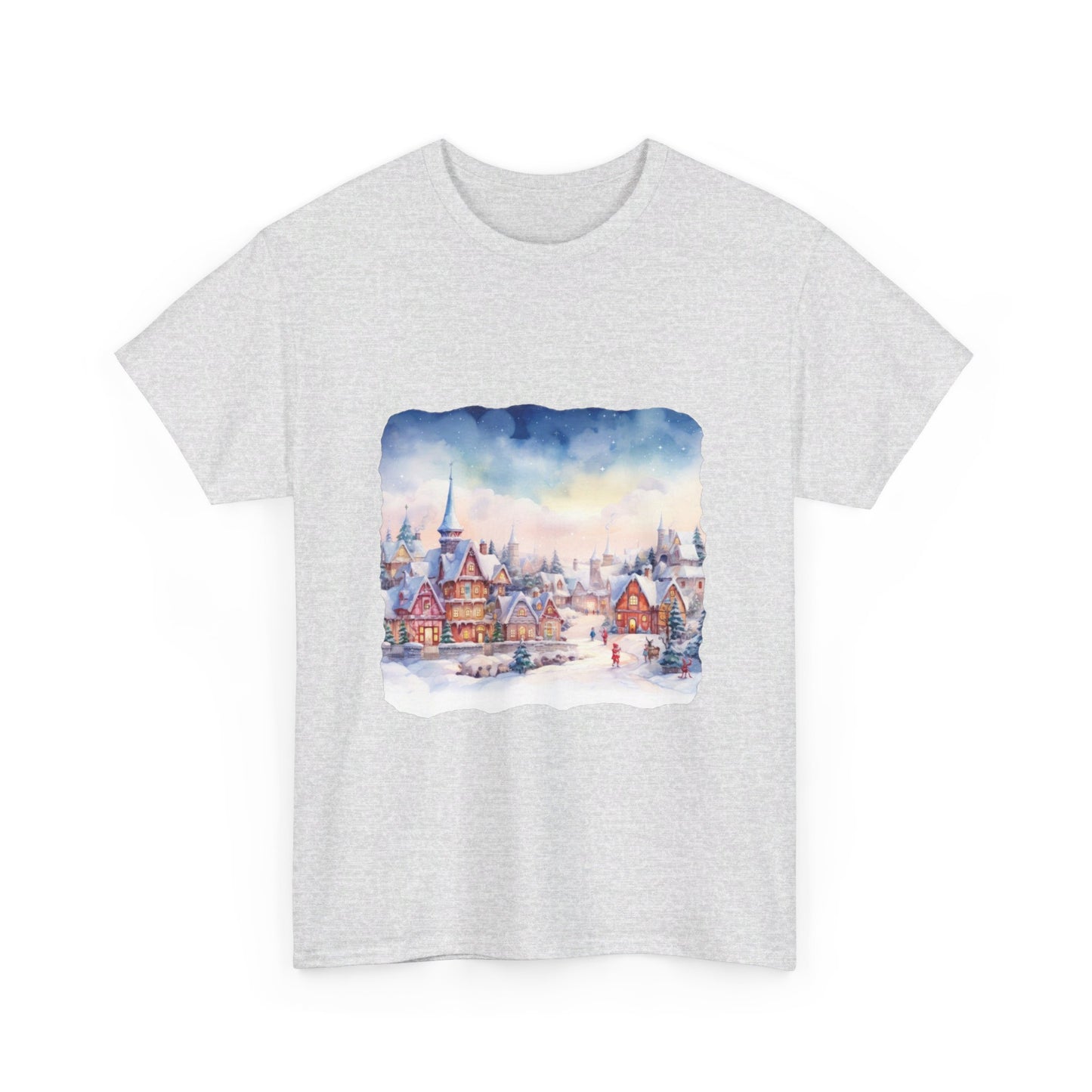 Snowy Christmas Village 7 - T-Shirt