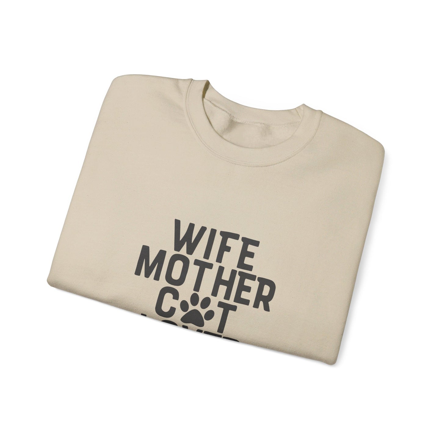 Wife Mother Cat Lover - Sweatshirt