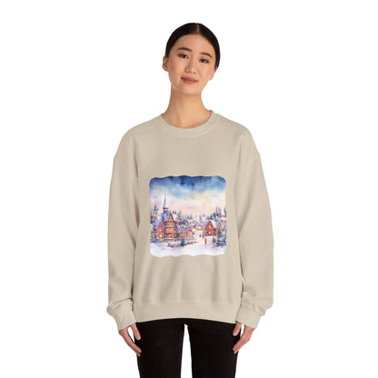 Snowy Christmas Village 7 - Sweatshirt