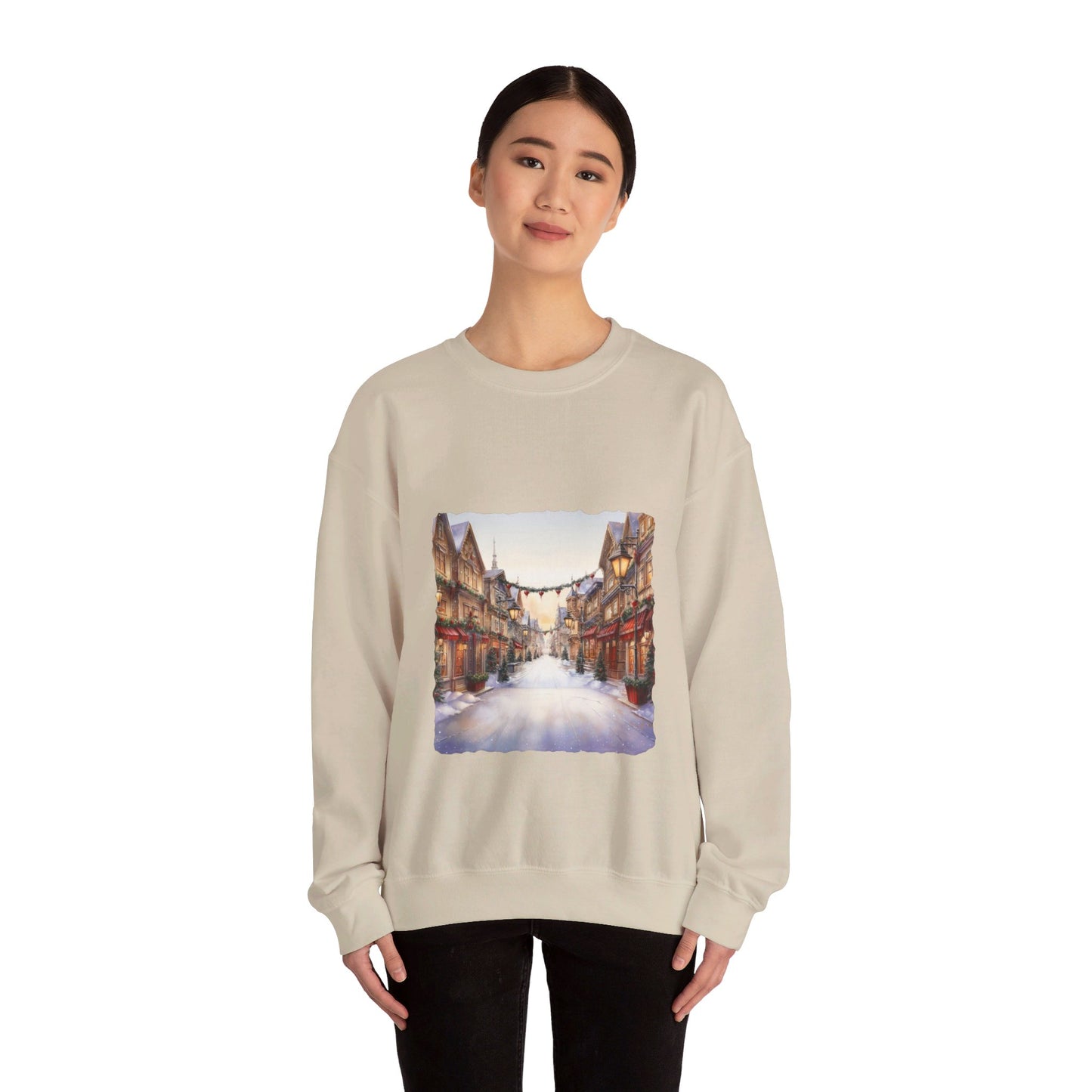 Snowy Christmas Village 9 - Sweatshirt