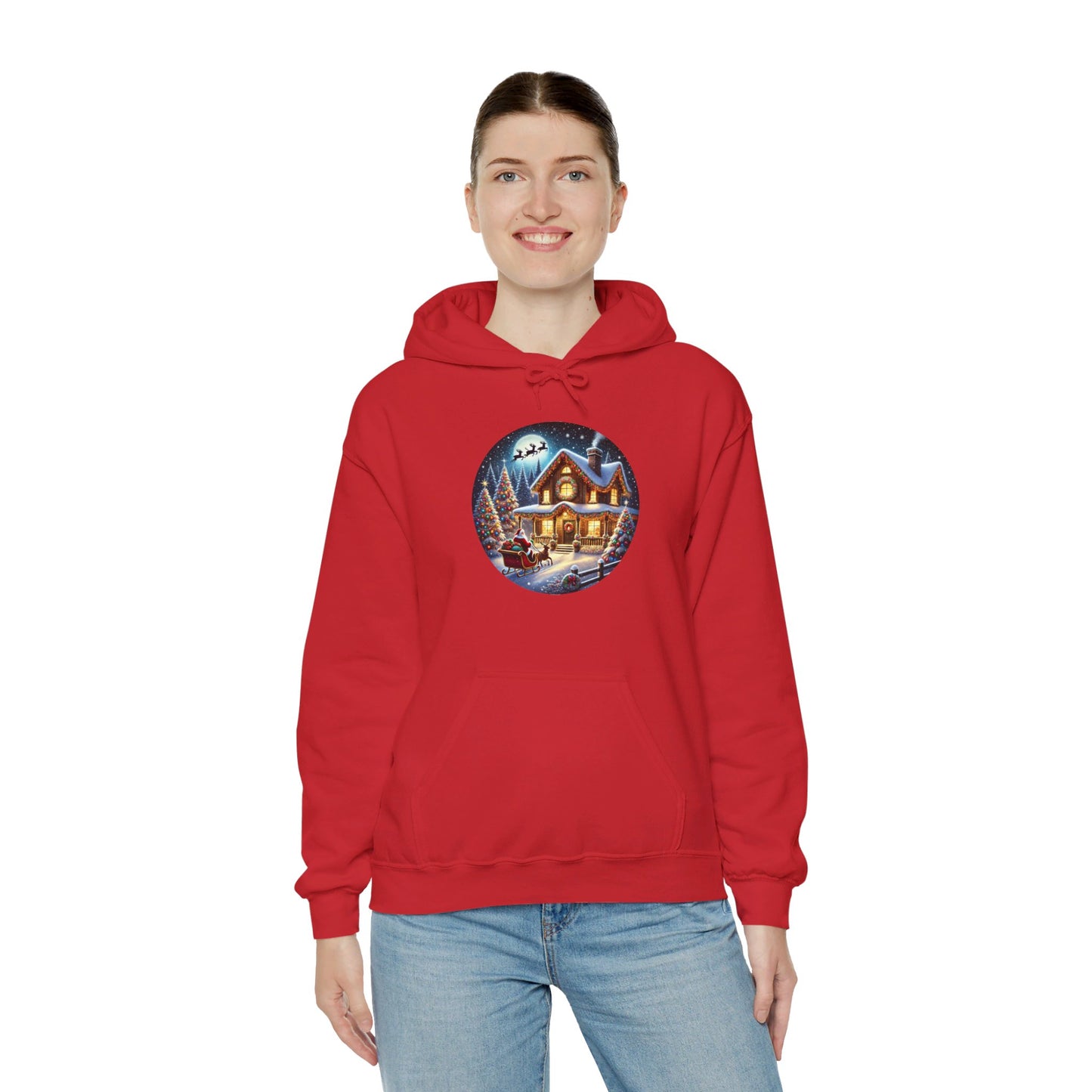 Santa's Joyful Ride - Hooded Sweatshirt