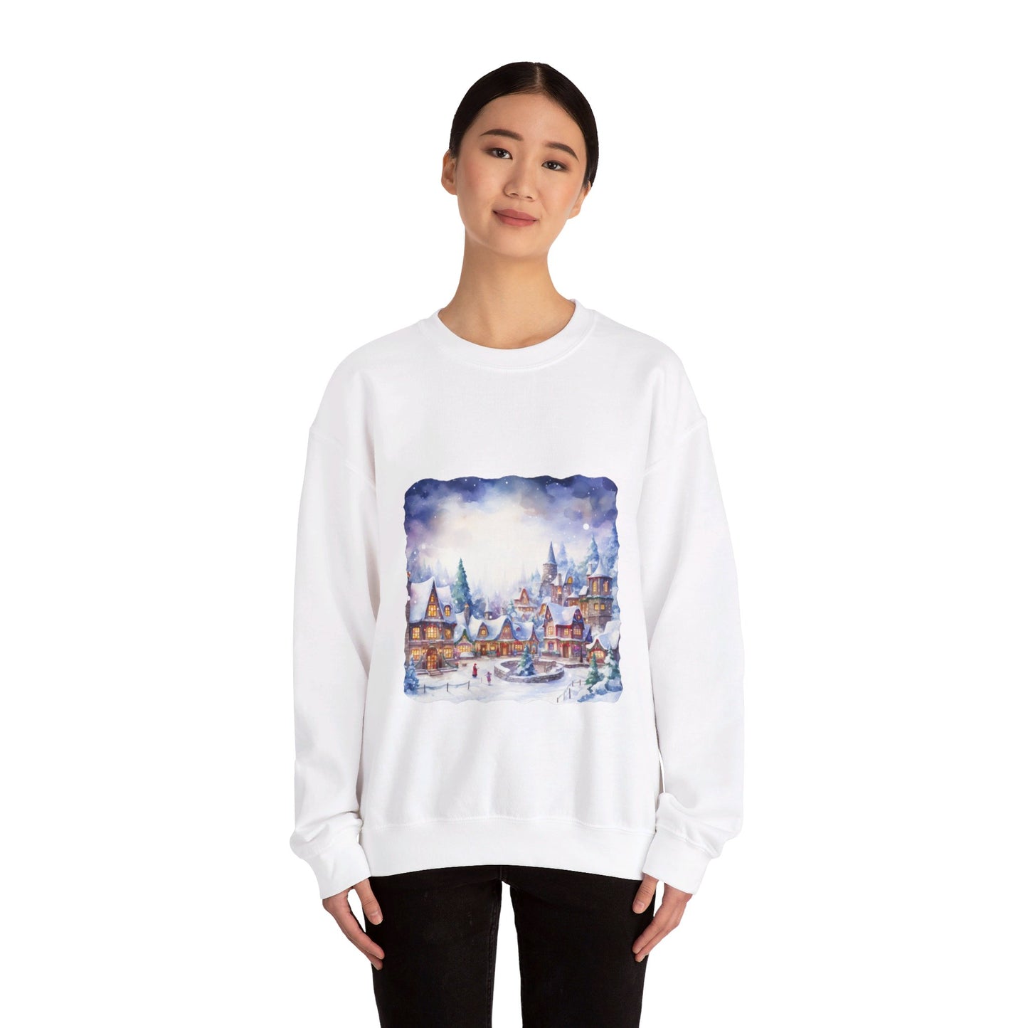 Snowy Christmas Village 5 - Sweatshirt