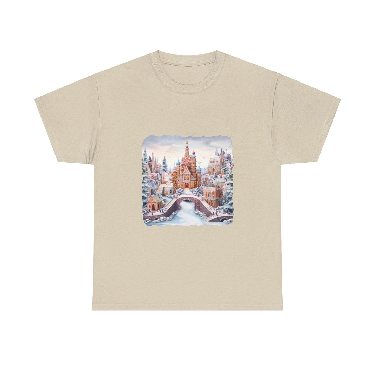 Snowy Christmas Village 10 - T-Shirt