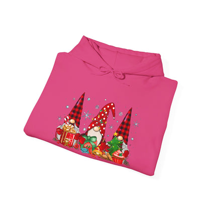 Christmas Gnome Trio - Hooded Sweatshirt