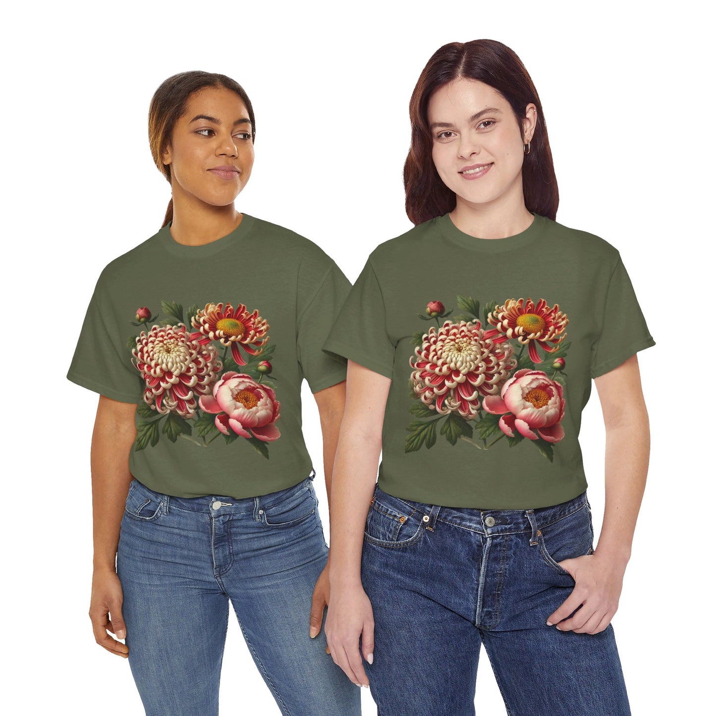 November Flowers - Birth Month - T-Shirt