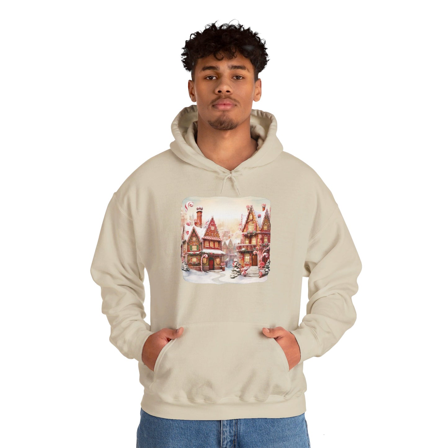 Snowy Christmas Village 11 - Hooded Sweatshirt