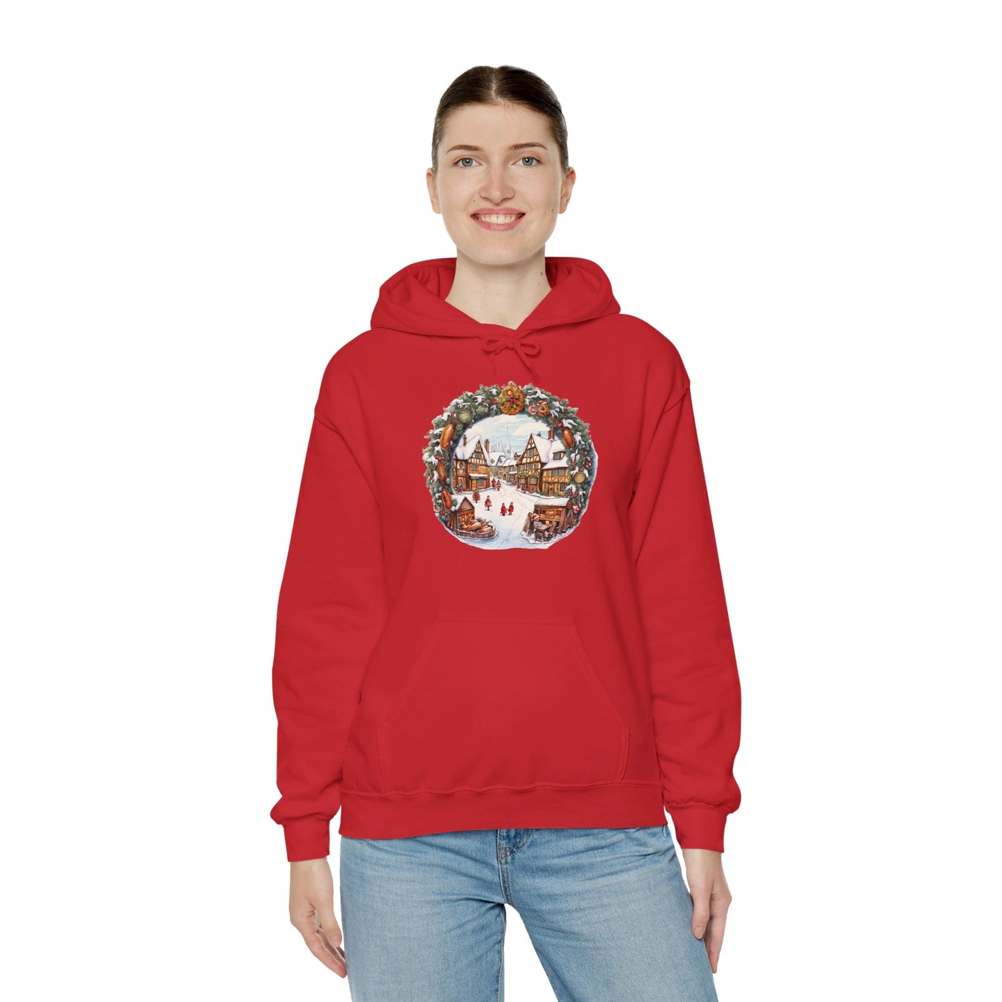 Village Yuletide Joy - Hooded Sweatshirt