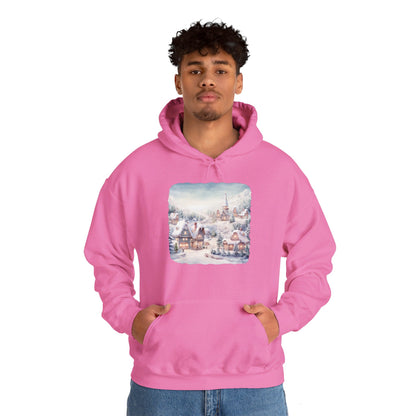 Snowy Christmas Village - Hooded Sweatshirt