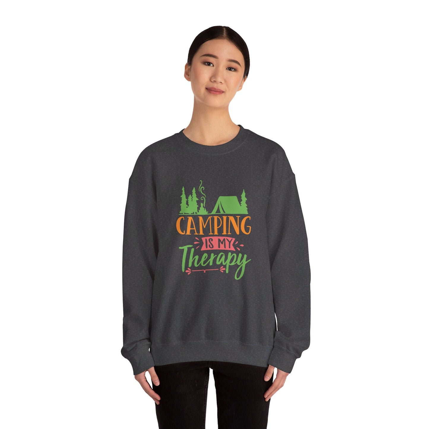 Camping Is My Therapy  - Crewneck Sweatshirt