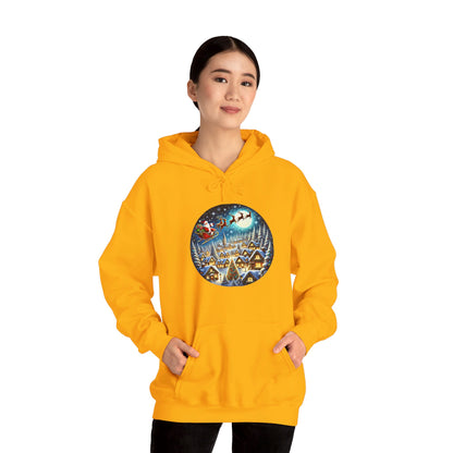 Santa's Snowy Flight - Hooded Sweatshirt