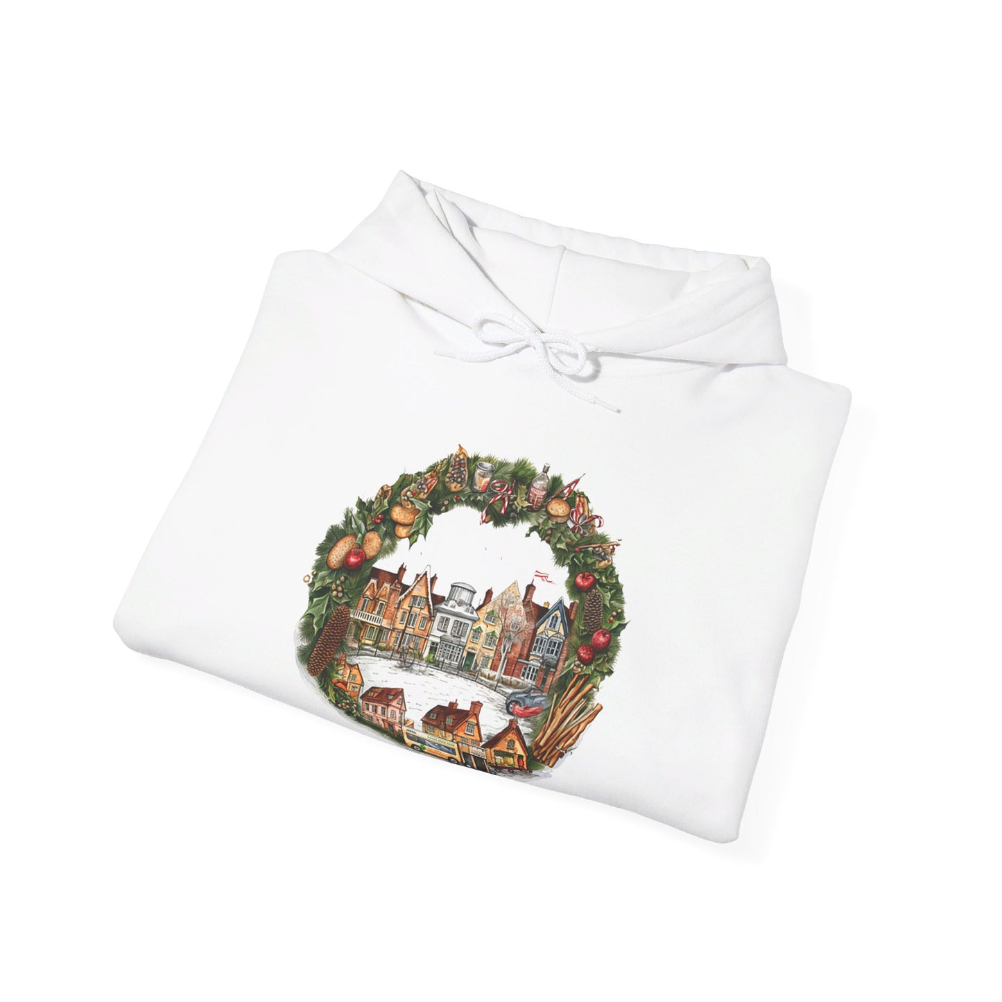 Whimsical Village Christmas - Hooded Sweatshirt