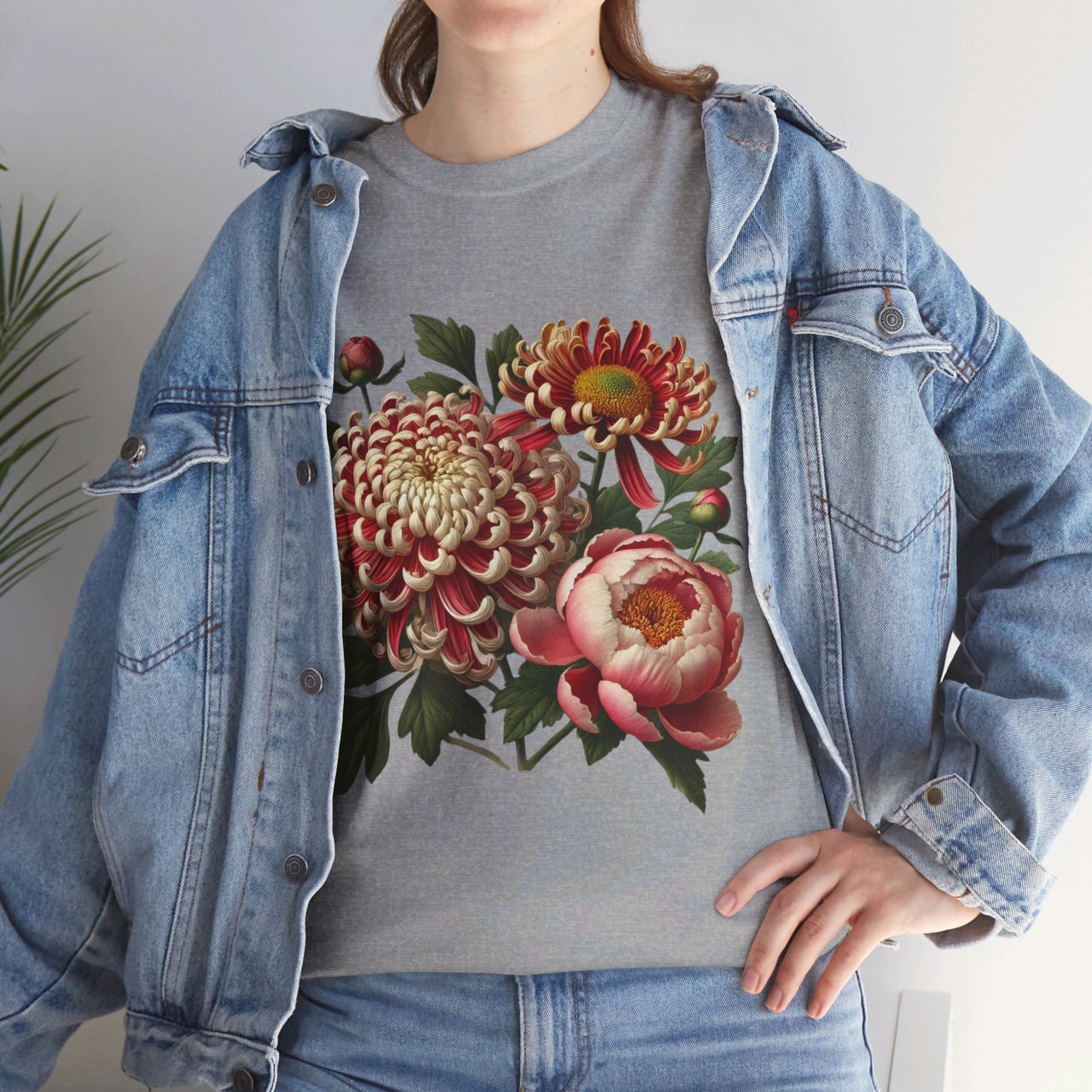 November Flowers - Birth Month - T-Shirt