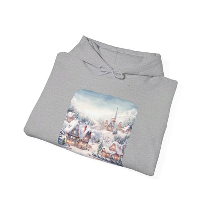 Snowy Christmas Village - Hooded Sweatshirt