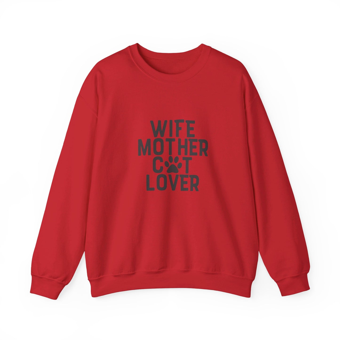 Wife Mother Cat Lover - Sweatshirt