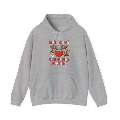 Hot Cocoa & Christmas Movies Design - Hooded Sweatshirt