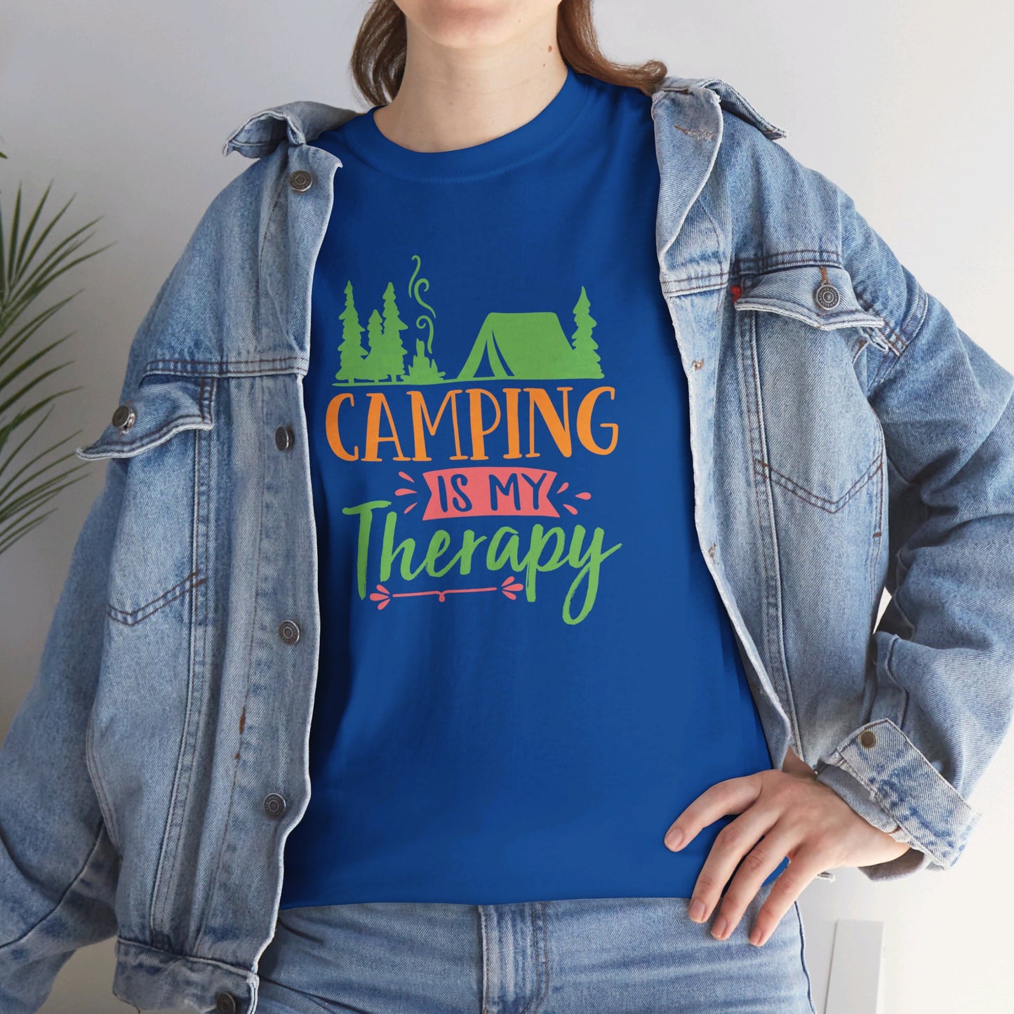 Camping Is My Therapy - T-Shirt