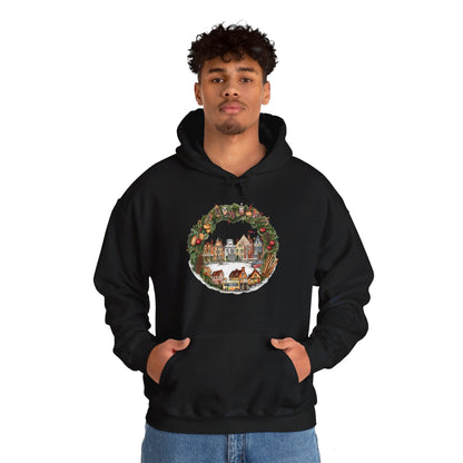 Whimsical Village Christmas - Hooded Sweatshirt