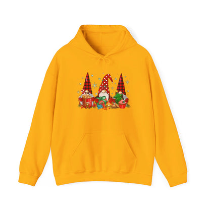 Christmas Gnome Trio - Hooded Sweatshirt