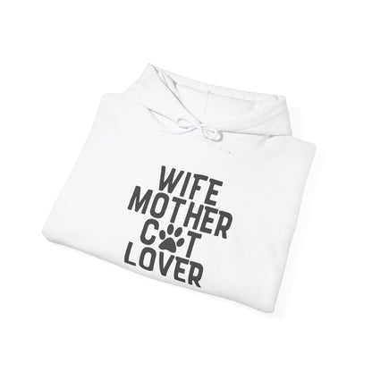 Wife Mother Cat Lover, Pure Joy - Hooded Sweatshirt