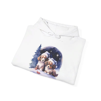 Snowy Christmas Dogs - Hooded Sweatshirt