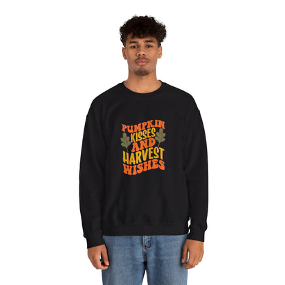 Pumpkin Kisses And Harvest Wishes - Sweatshirt