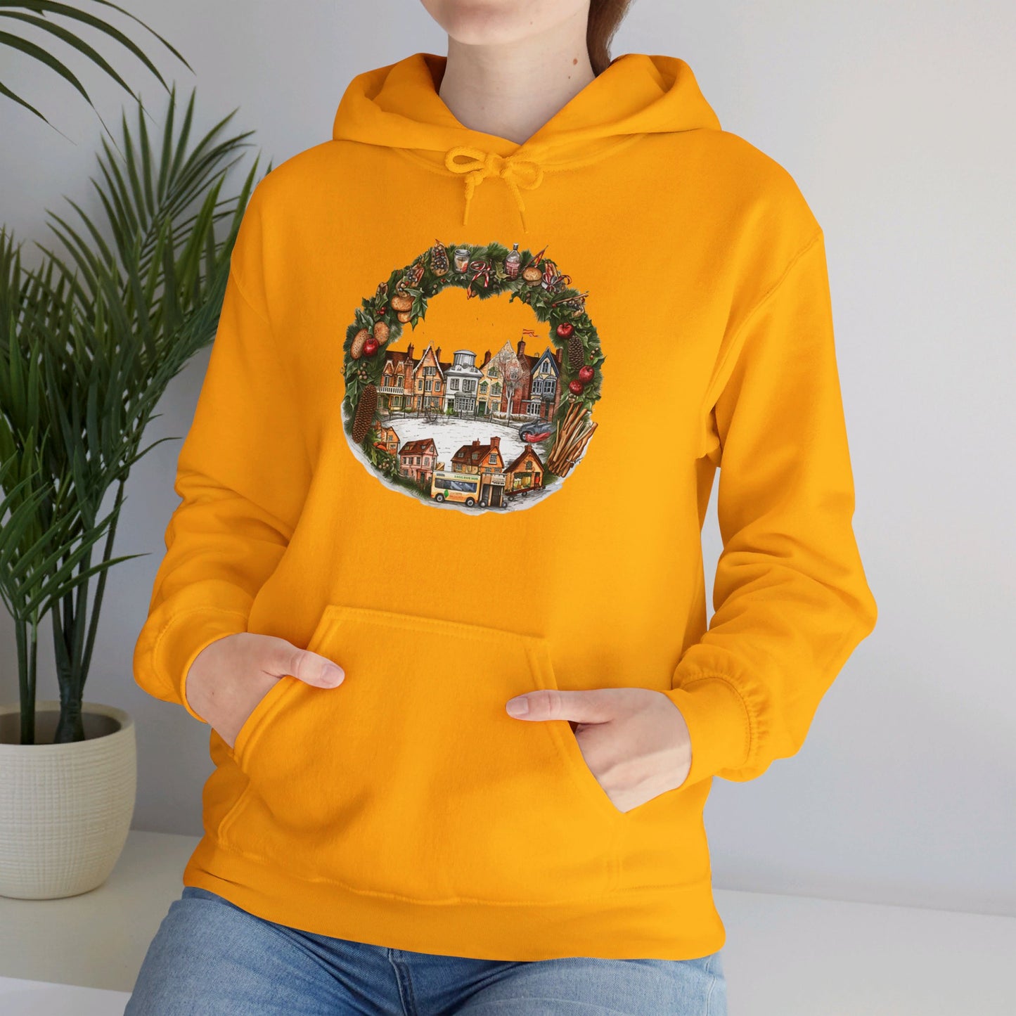 Whimsical Village Christmas - Hooded Sweatshirt