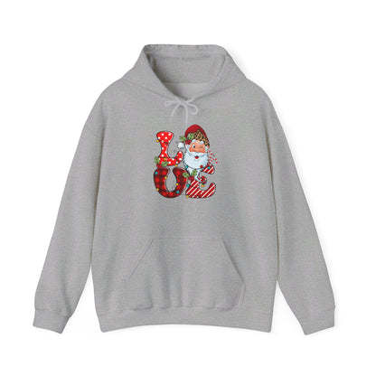 Festive Santa LOVE - Hooded Sweatshirt