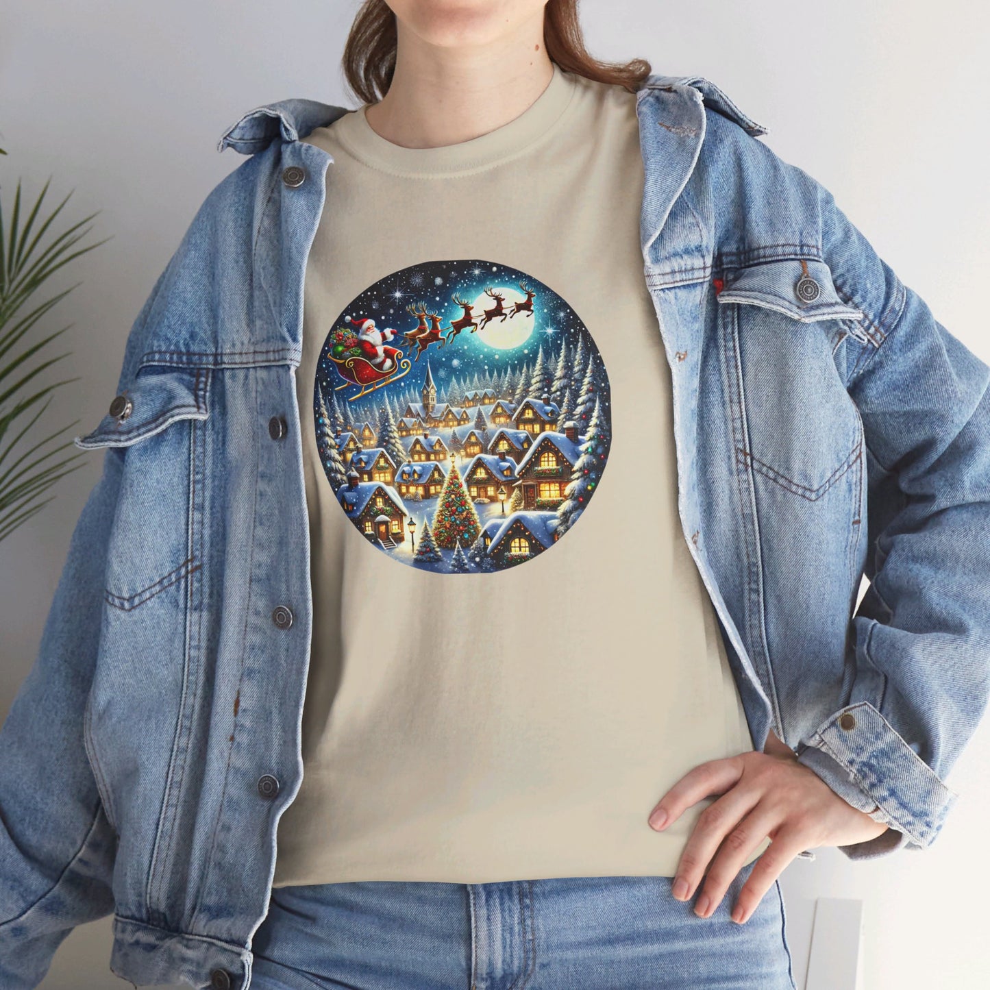 Santa's Snowy Flight - T-Shirt